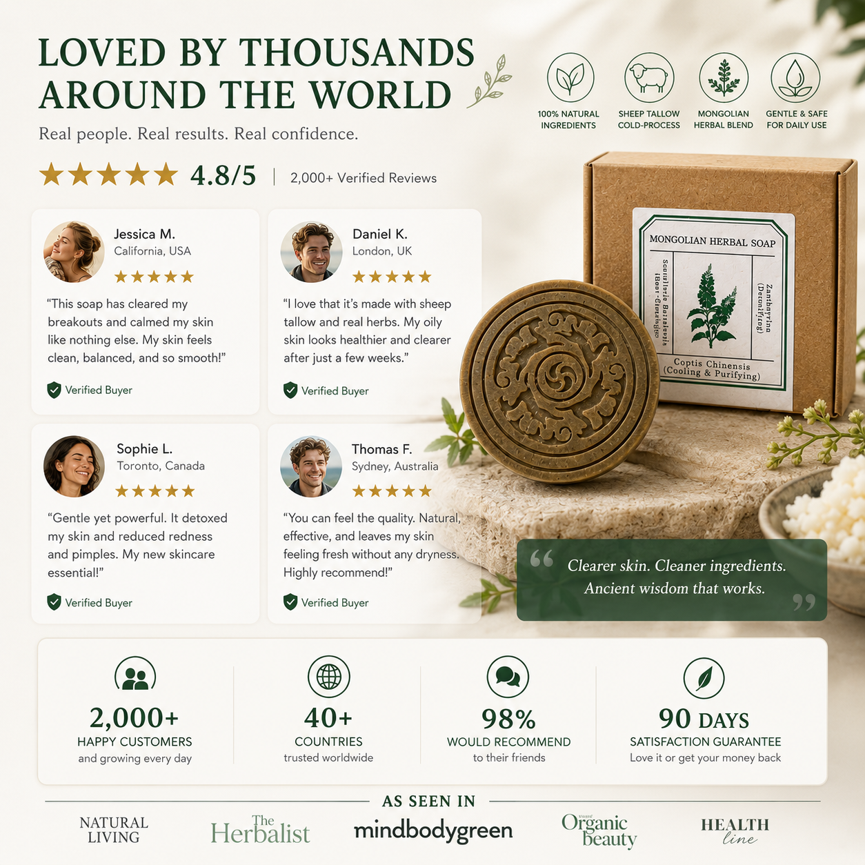 MONGOLIAN HERBAL SOAP