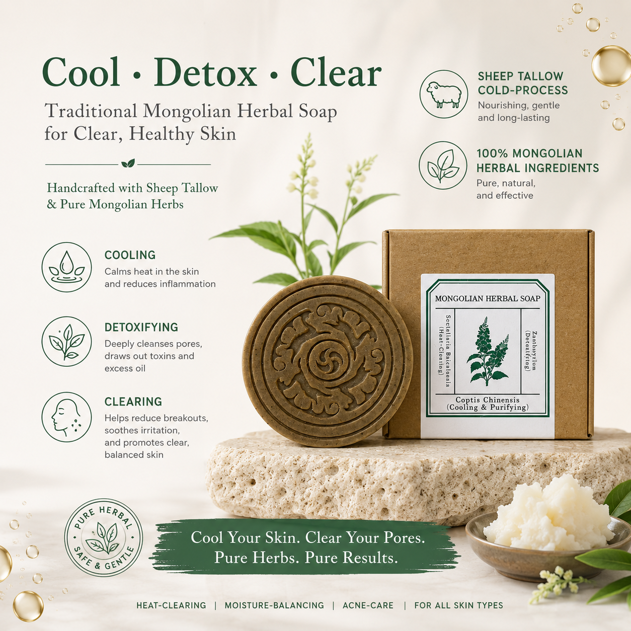 MONGOLIAN HERBAL SOAP
