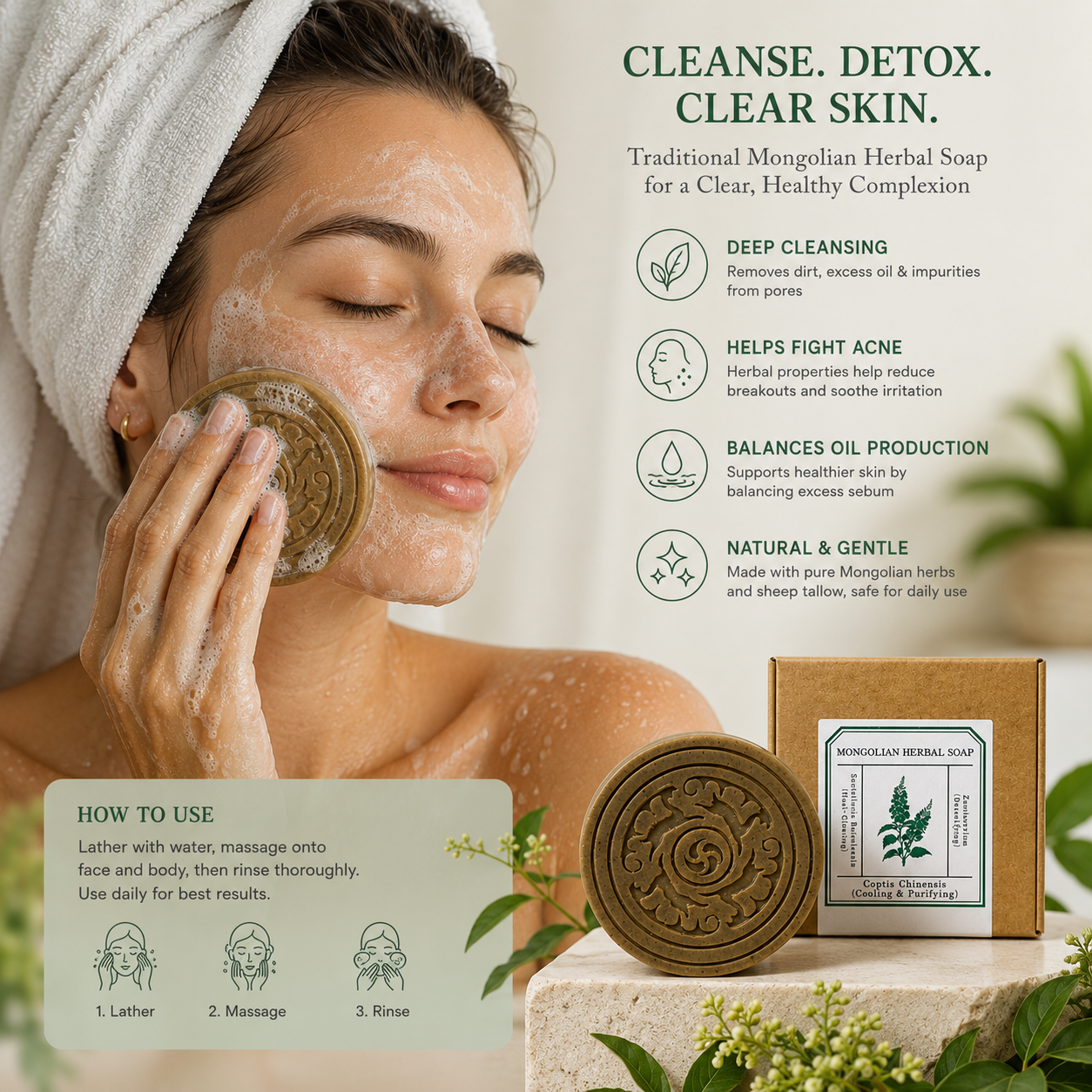 MONGOLIAN HERBAL SOAP
