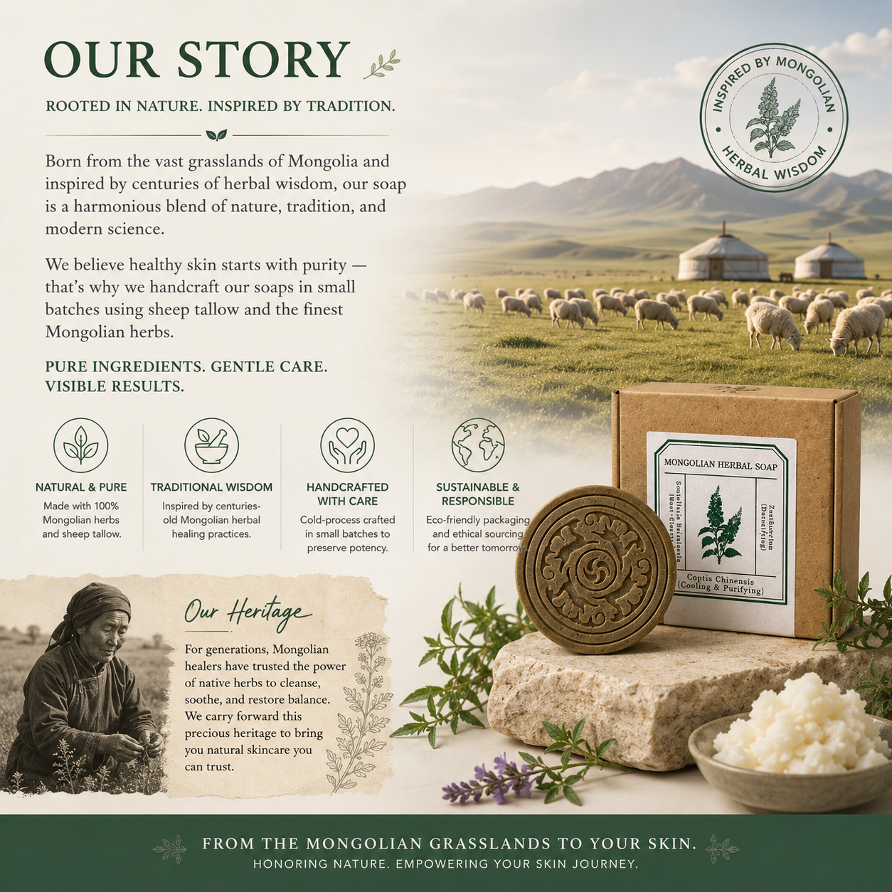 MONGOLIAN HERBAL SOAP
